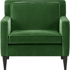 Emerald green velvet chair