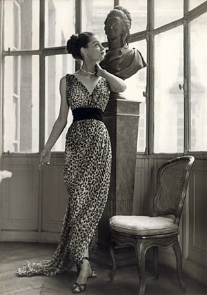Christain-Dior-Leopard-print-dress-1947