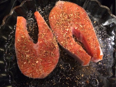 Salmon steak