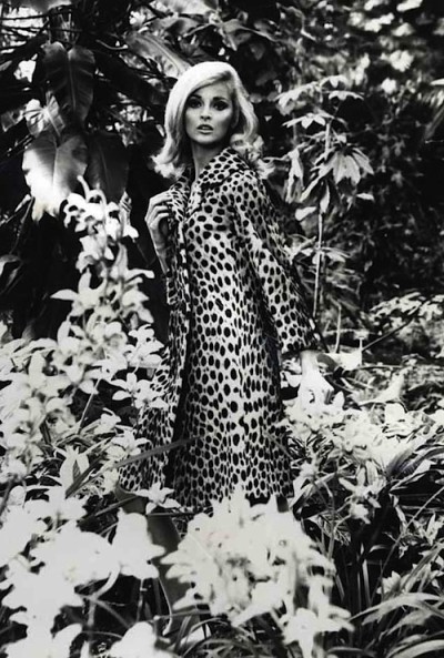 Leopard coat and dress 1960