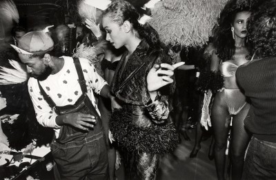 Patrick Kelly dancing with models