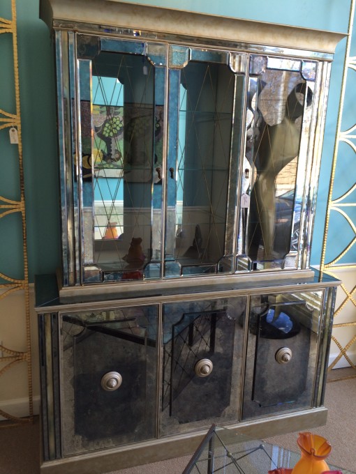 Antique Mirrored Cabinet