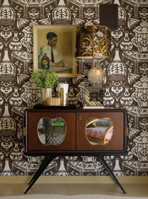brown-white-wallpaper designer Jay Jeffers