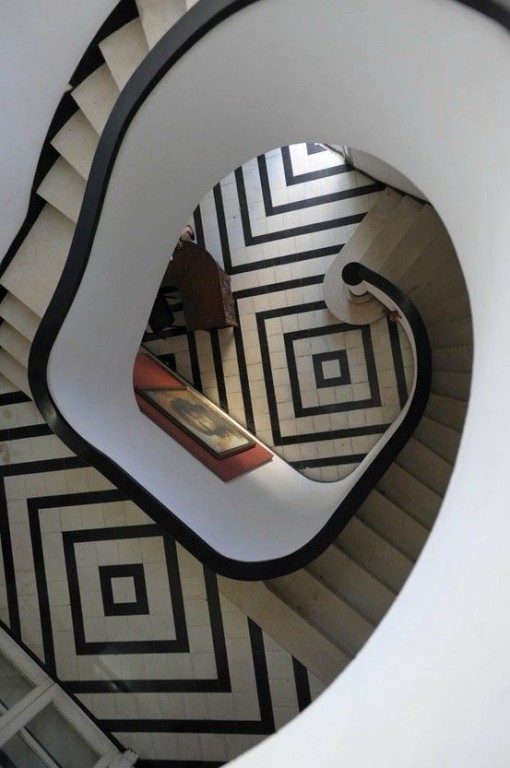 Art Deco-inspired staircase by Havana architect Rafael de Cárdenas'