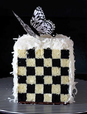 Checkerboard Cake slice