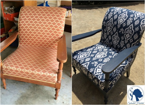 Before After Ikat chair