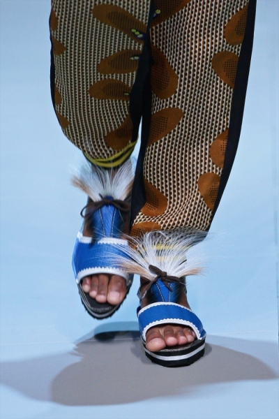 Zulu inspired sandals MarianneFassler resort 2015