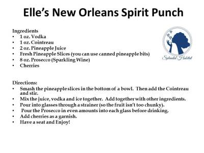 Elle's New Orleans Spirit Punch