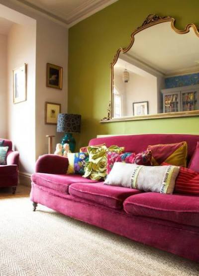 Pink sofa - denmark apt