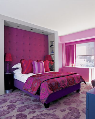 purple bedroom Amanda Nisbet