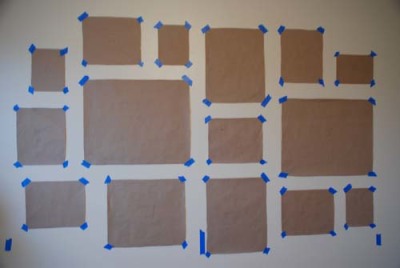 How to layout a gallery wall