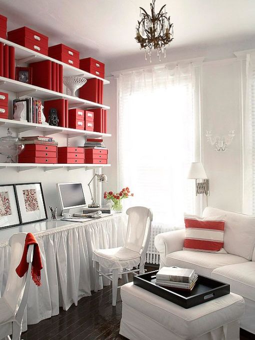 Organize with red