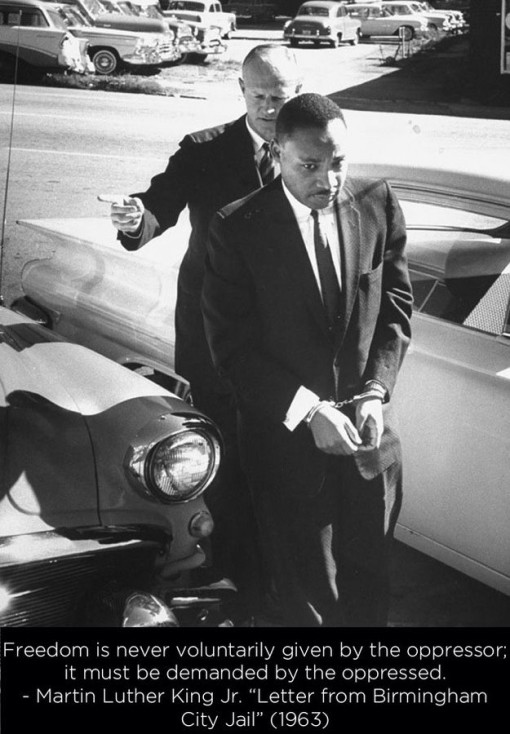 MLK Birmingham going to jail 1963