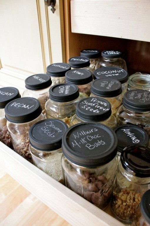 Mason jar storage