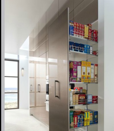 Pullout pantry cabinets by Wood-Mode