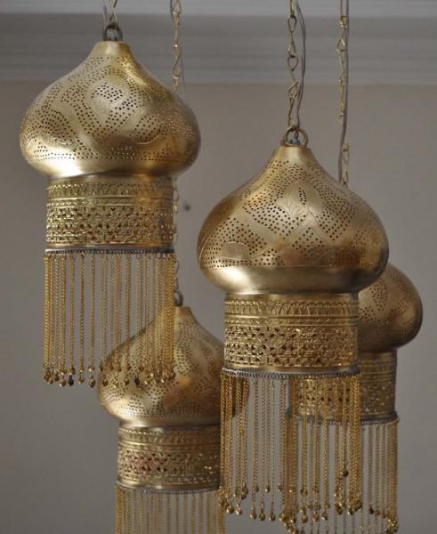 morraccan pendants in gold