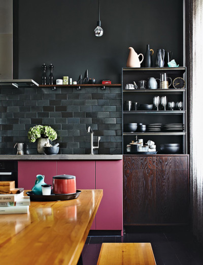 black -kitchen design and photography by Peter Fehrentz