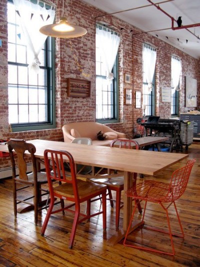 Industrial dining area