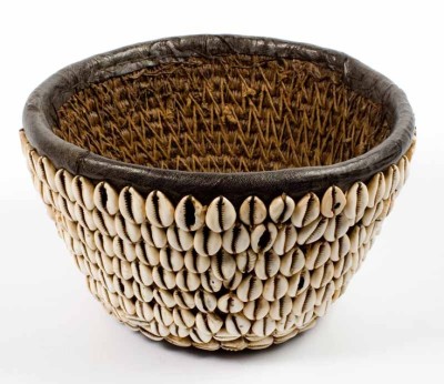 Hausa Cowrie shell basket (Nigeria)