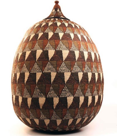 Ukhamba' basket Zulu people of SA