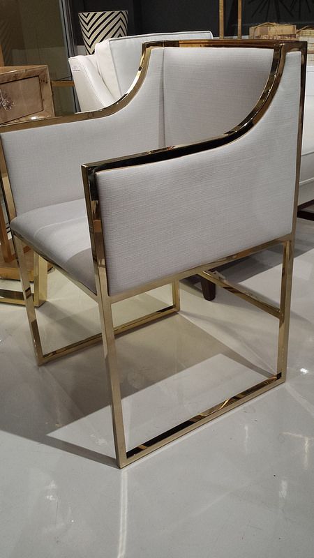 Gold trim on chair