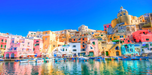 Procida, Italy Spring colors 2015