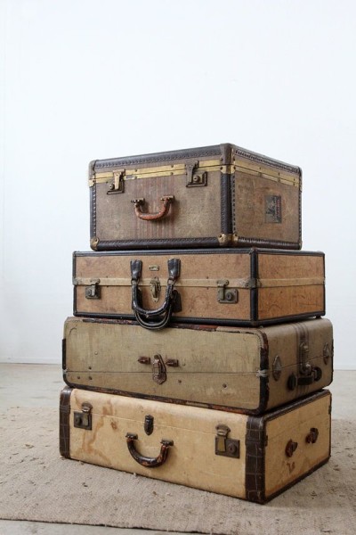 Antique suitcases