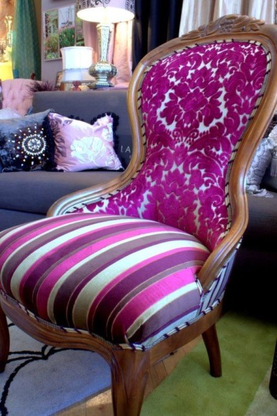 Brilliant purple chair