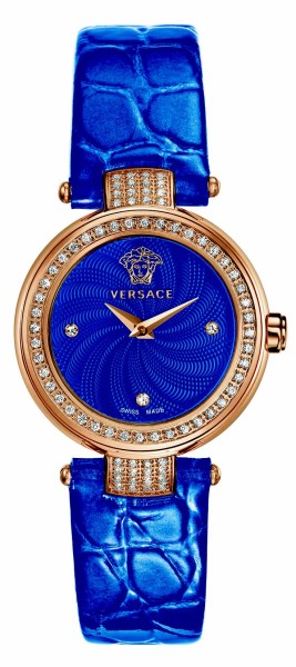 Versace watch in cobalt