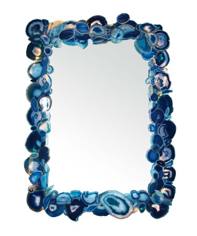 Agate Mirror blue by Marjorie Skouras