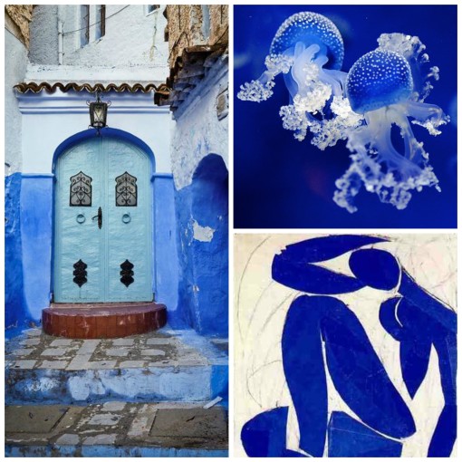 Art blue Collage