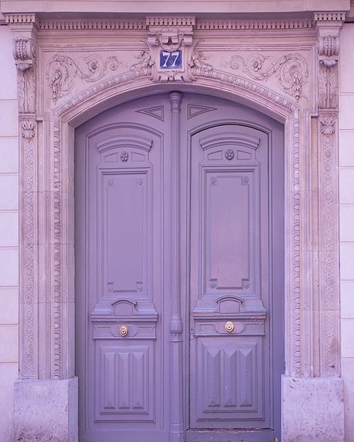 Lilac Parisian door - Flower Power