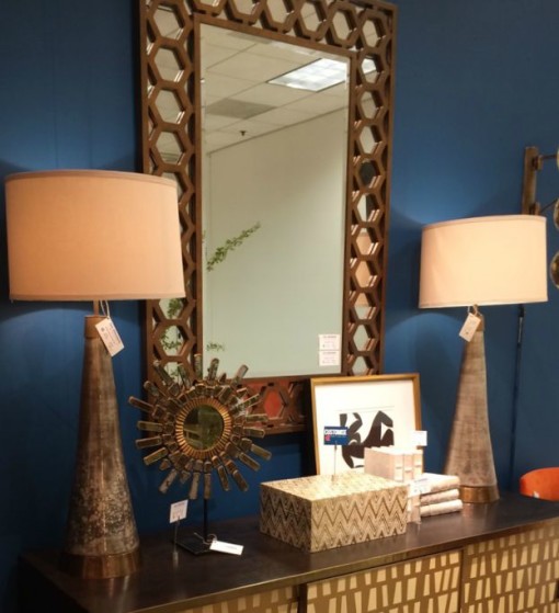 Metallized lamps and mirror - Arteriors 