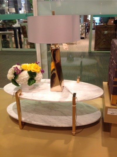 White & gold table - Windsor Smith