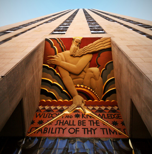 Art Deco motif Rockefeller Center entrance