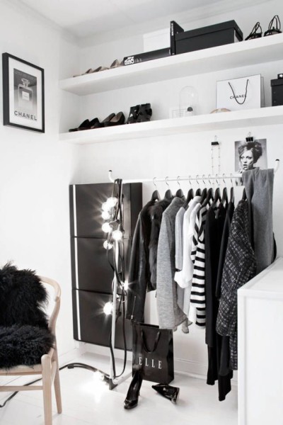 Black & white closet - H Bazaar