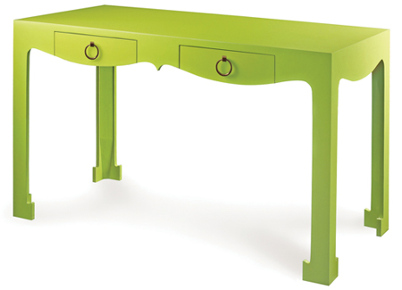 Chartreuse desk
