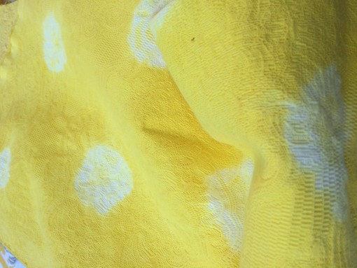 finished tie dye with turmeric 