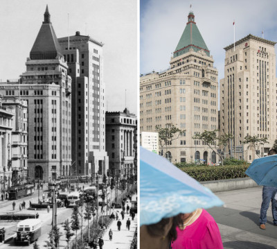Shanghai Art Deco Cathay hotel 1929 - Peace Hotel 1956