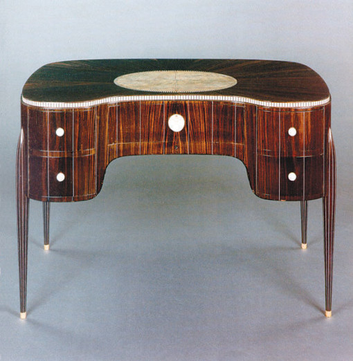 Art-deco-desk-ebony Jacques-Emile Ruhlmann