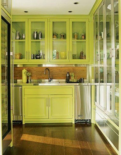 Chartreuse Kitchen 