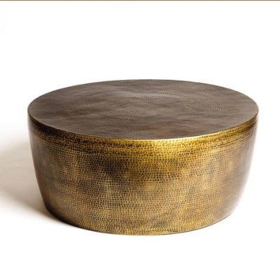 Bronze drum coffe table - Eastern Influences