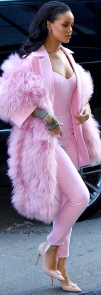 Rihanna in pink