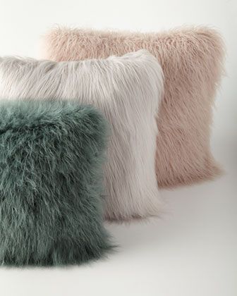 Fur pillows - warm & fuzzy