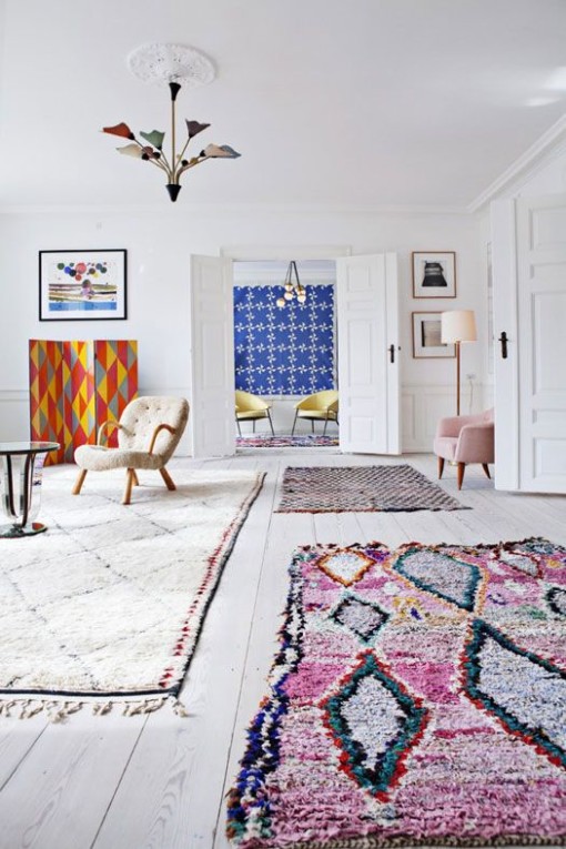 Morroccan rugs - warm & fuzzy decor