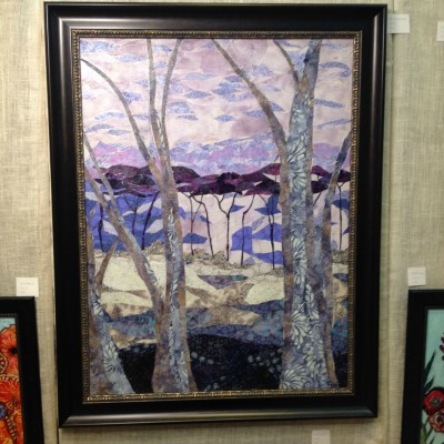 Fiber Collage Painting - Craft Council Show
